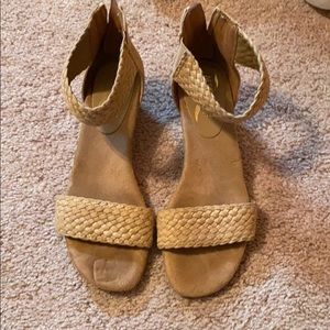 Woman tan sandals